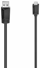 Kaabel Hama, USB-A - Micro-USB, 1.5 m, must