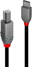 Kaabel Lindy 36941 USB 2.0 Type C - B, 1 m, must