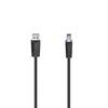 Kaabel Hama 00200625, USB A - USB B, 1.5 m, must