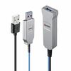 Kaabel Lindy 43345 USB 3.0 Fibre Optic, 30 m, sinine
