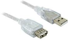 Kaabel Delock 82239 USB-A - USB-A, 1,8 m, valge