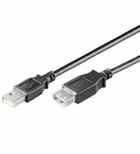 Kaabel Goobay USB 2.0, A pistik - A pesa, 5 m, must