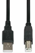 USB-kaabel iBox IKU2D, USB 2.0 A-B, 3 m, must