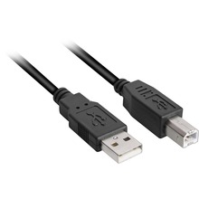Kaabel Sharkoon USB 2.0 A-B, 1 m, must