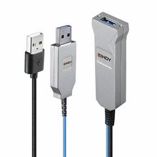 Kaabel Lindy 43345 USB 3.0 Fibre Optic, 30 m, sinine
