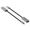 Adapter Club 3D CAC-1567 USB-C - DisplayPort, 0.22 m, hõbe