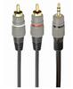 Audiokaabel Gembird CCA-352, 3.5 mm - 2 RCA, 1.5 m, kuld