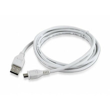 Kaabel Cablexpert CCP-mUSB2-AMBM-6-W, USB-A - Micro USB, 1.8 m, valge
