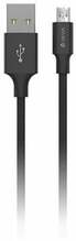 Kaabel Devia Pheez T-MLX37966, Micro USB, 25 cm, must