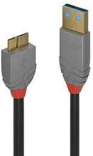 Kaabel Lindy 36767 USB 3.0 A male to Micro USB B male, 2 m, must