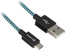 Kaabel Sharkoon, USB - Micro USB, 300 cm, sinakas