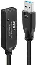 Kaabel Lindy 43375 USB 3.0 Active Extension Type A to C, 20 m