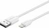 Kaabel Goobay 72907, USB - Lightning, 2 m, valge