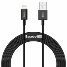 Kaabel Baseus BSU2660BLK, USB to Lightning, 2.4 A, 1 m, must