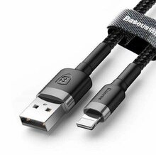 Kaabel Baseus CALKLF-CG1, USB - Lightning, 1.5 A, 2 m, hall/must