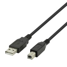 USB-B 2.0 kaabel Deltaco USB-230S-K, 3 m, must