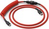 Kaabel Glorious PC Gaming Race Coiled USB-C to USB-A, 1,37 m, punane