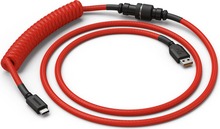 Kaabel Glorious PC Gaming Race Coiled USB-C to USB-A, 1,37 m, punane