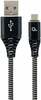 Kaabel Gembird CC-USB2B-AMmBM-2M-BW, USB Type A, Micro USB, 2 m, must/valge