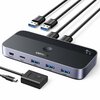 Ugreen CM662 USB 3.0 lüliti 2-in-4, must