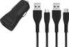 Autolaadija Energizer HardCase, 2x USB-A 2.4 A, USB-C, mikro USB, must