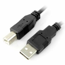 Kaabel Lanberg CA-USBA-10CC-0018-BK, USB 2.0 A - B, 1.8 m, must