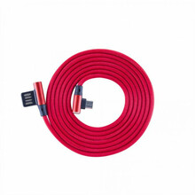 Kaabel Sbox USB-MICRO-90R, Micro USB, 1.5 m, maasikapunane