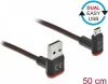 Kaabel Delock EASY-USB 2.0 Type-A to Micro-B, 0,5 m, must