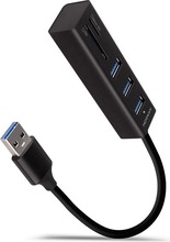 Adapter Axagon HMA-CR3A, 3x USB-A, SD/microSD, must