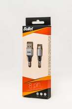 Kaabel Bullet USB 8PIN, 1 m, 2.4 A, valge