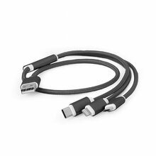 Kaabel Gembird CC-USB2-AM31-1M, USB 3-in-1, 1 m, must
