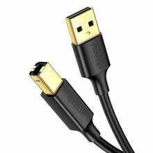 Kaabel Ugreen US135, USB 2.0 A Male - USB 2.0 B Male, 1.5 m, must