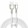 Kaabel Baseus CALJK-B02, USB - Lightning, 2.4 A, 2 m, valge