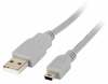 Kaabel Lanberg CA-USBK-10CC-0018-S USB 2.0 A male - Mini USB 2.0 B male, 1,8 m, hall