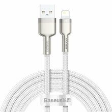 Kaabel Baseus CALJK-B02, USB - Lightning, 2.4 A, 2 m, valge