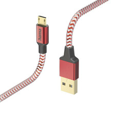 Kaabel Hama 00201556, USB-A - Micro-USB, 1,5 m, punane