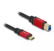 Kaabel DeLock 80612 USB Type-C-USB Type-B, 5 Gbps, 1 m, punane, metall