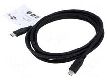 Kaabel Goobay USB-C, 2 m, must