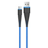 Kaabel Devia Fish 1, Micro USB, 1.5 m, sinine