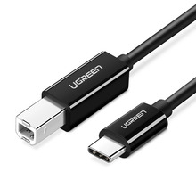 Kaabel Ugreen US241, USB-C 2.0 – USB-B, 1 m, must
