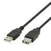 USB pikenduskaabel Deltaco USB2-15S-K USB-A male - USB-A female, 1 m, must
