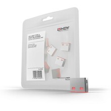 USB pordi blokeerija LINDY 40460/40461, 10 tk, roosa/roheline