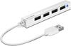 USB jagaja Speedlink Snappy Slim SL-140000-WE, 4 porti, USB 2.0, valge