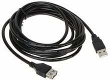 Kaabel Lanberg CA-USBE-10CC-0030-BK, USB 2.0, 3 m, must