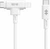 Kaabel Targus HyperJuice, Lightning/USB Type-C, 60 W, 1.5 m, valge