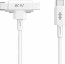 Kaabel Targus HyperJuice, Lightning/USB Type-C, 60 W, 1.5 m, valge