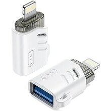 Adapter XO NB256A USB - Lightning OTG, valge