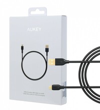 Kaabel Aukey LLTS58189, micro USB - USB, 1 m, must