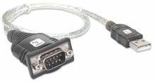 Kaabel Techly IDATA USB-SER-2T, USB Type A - RS-232, 0.45 m, hõbedane