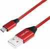 Kaabel Logilink CU0151, USB to Micro USB, 0.3 m, punane